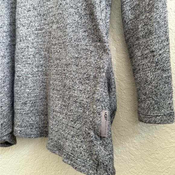 UGG Cardigan Gray Open Front Women's Sweater With Pockets M - Picture 6 of 7